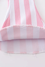 Load image into Gallery viewer, Pink Stripe Flares Jeans