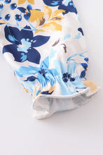 Load image into Gallery viewer, Blue Floral Baby Gown