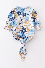 Load image into Gallery viewer, Blue Floral Baby Gown