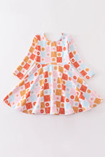 Load image into Gallery viewer, Multicolored plaid floral dress