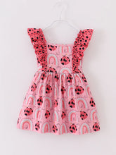 Load image into Gallery viewer, Pink Ladybug Dress