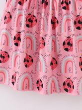Load image into Gallery viewer, Pink Ladybug Dress