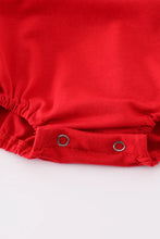 Load image into Gallery viewer, Red Go Dawgs Embroidery Romper