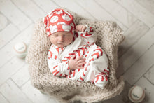 Load image into Gallery viewer, Baseball Baby Gown and Hat