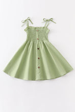 Load image into Gallery viewer, Green Smocked Dress
