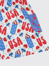 Load image into Gallery viewer, Fireworks twirl Dress
