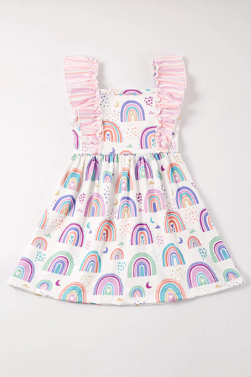 Rainbow Ruffle Dress