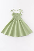 Load image into Gallery viewer, Green Smocked Dress
