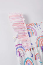 Load image into Gallery viewer, Rainbow Ruffle Romper
