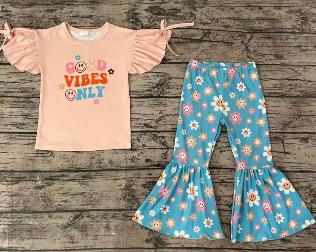 Good Vibes Flare Pants Set