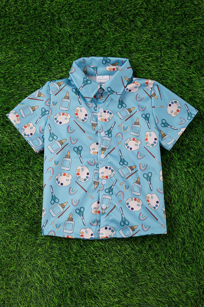 Back To school Button Up Shirt