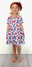 Load image into Gallery viewer, Fireworks twirl Dress
