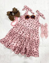 Load image into Gallery viewer, Mommy &amp; Me Pink Animal Print Twirl Dress
