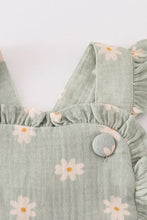 Load image into Gallery viewer, Sage Daisy Bubble Romper
