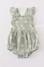 Load image into Gallery viewer, Sage Daisy Bubble Romper
