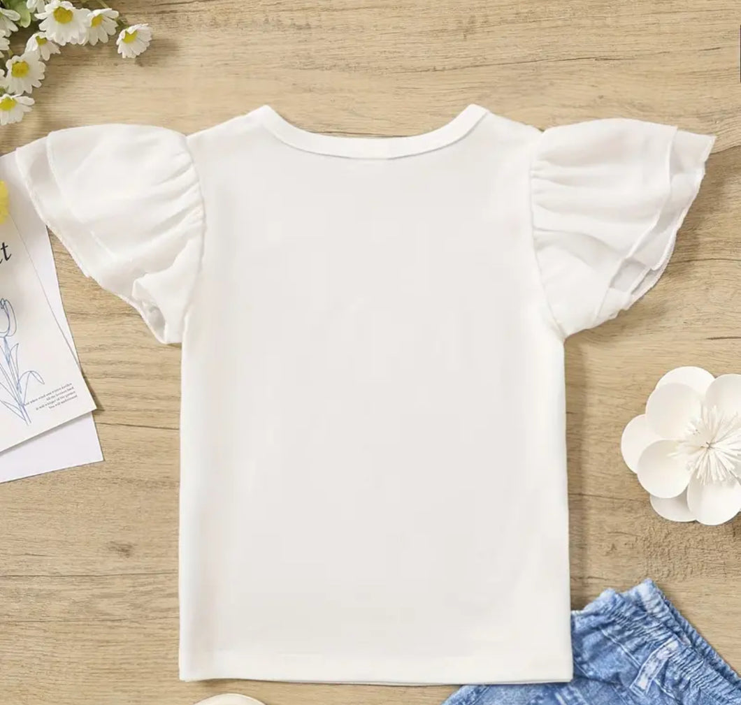 White Ruffles  Top