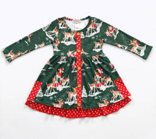 Load image into Gallery viewer, Forest Christmas Dress
