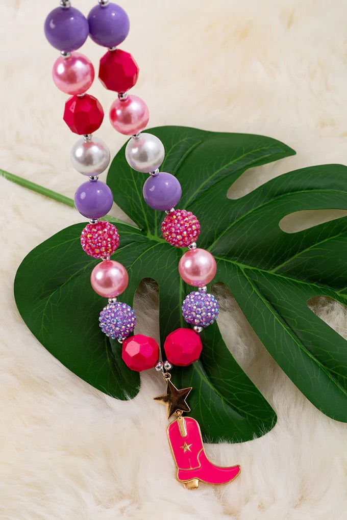 Cowgirl Boot Necklace