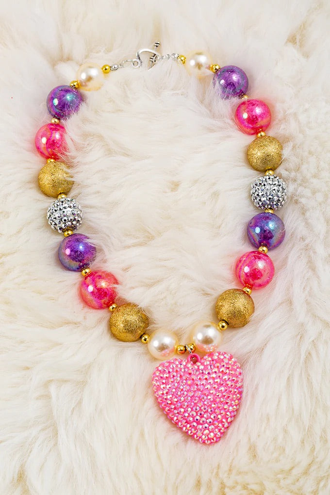 Pink Heart necklace