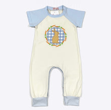 Load image into Gallery viewer, Blue Plaid Bunny Romper
