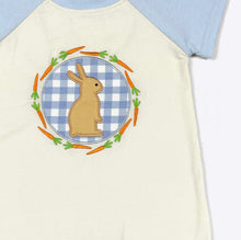 Load image into Gallery viewer, Blue Plaid Bunny Romper
