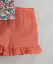 Load image into Gallery viewer, Plaid Floral Shorts Set

