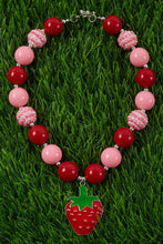 Load image into Gallery viewer, Strawberry Pendant Bubble Necklace
