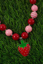 Load image into Gallery viewer, Strawberry Pendant Bubble Necklace
