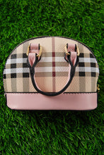 Load image into Gallery viewer, Mini Pink Plaid Tote
