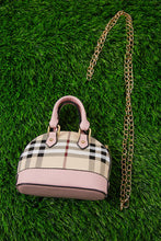 Load image into Gallery viewer, Mini Pink Plaid Tote
