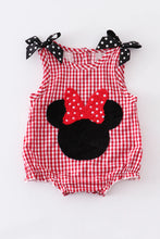 Load image into Gallery viewer, Red French Bubble Romper
