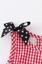 Load image into Gallery viewer, Red French Bubble Romper
