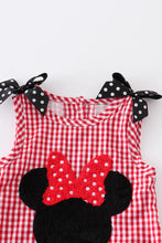 Load image into Gallery viewer, Red French Bubble Romper
