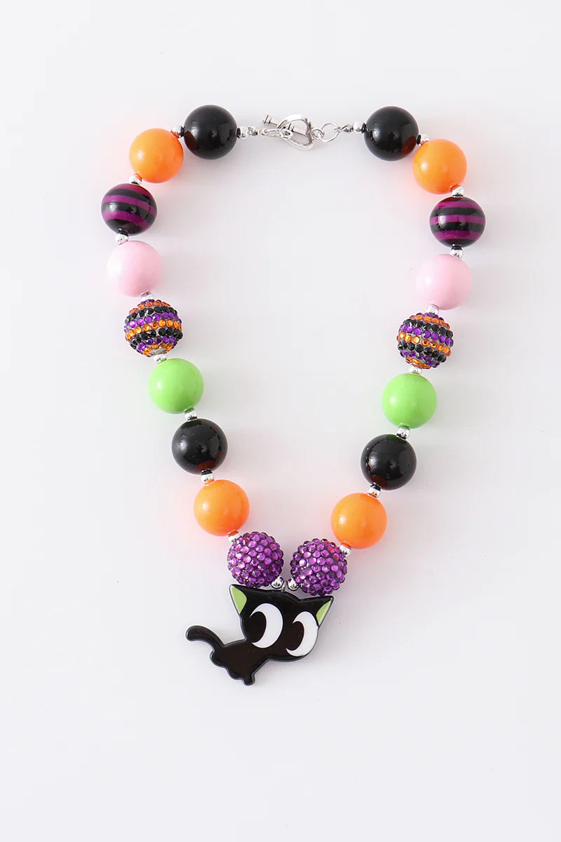 Halloween Cat Bubble Necklace