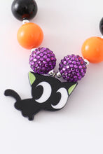 Load image into Gallery viewer, Halloween Cat Bubble Necklace

