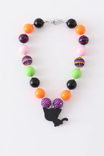 Load image into Gallery viewer, Halloween Cat Bubble Necklace
