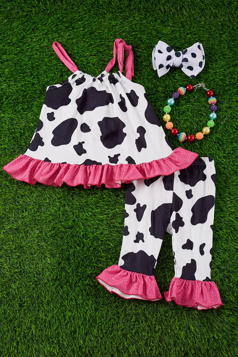 Cow Printed Tunic Set