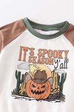 Load image into Gallery viewer, Halloween ghost pumpkin boy top
