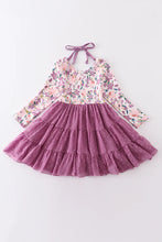 Load image into Gallery viewer, Purple Floral dress
