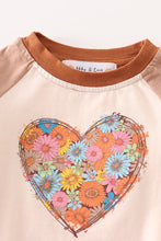 Load image into Gallery viewer, Brown Heart Romper
