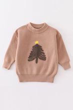 Load image into Gallery viewer, Brown Christmas Tree sweater
