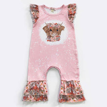 Load image into Gallery viewer, Pink Floral Highland Romper
