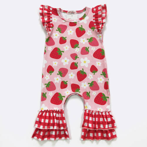 Strawberry Blossom Romper