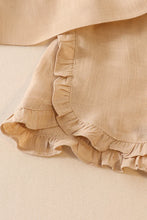 Load image into Gallery viewer, Beige Linen Shorts Set
