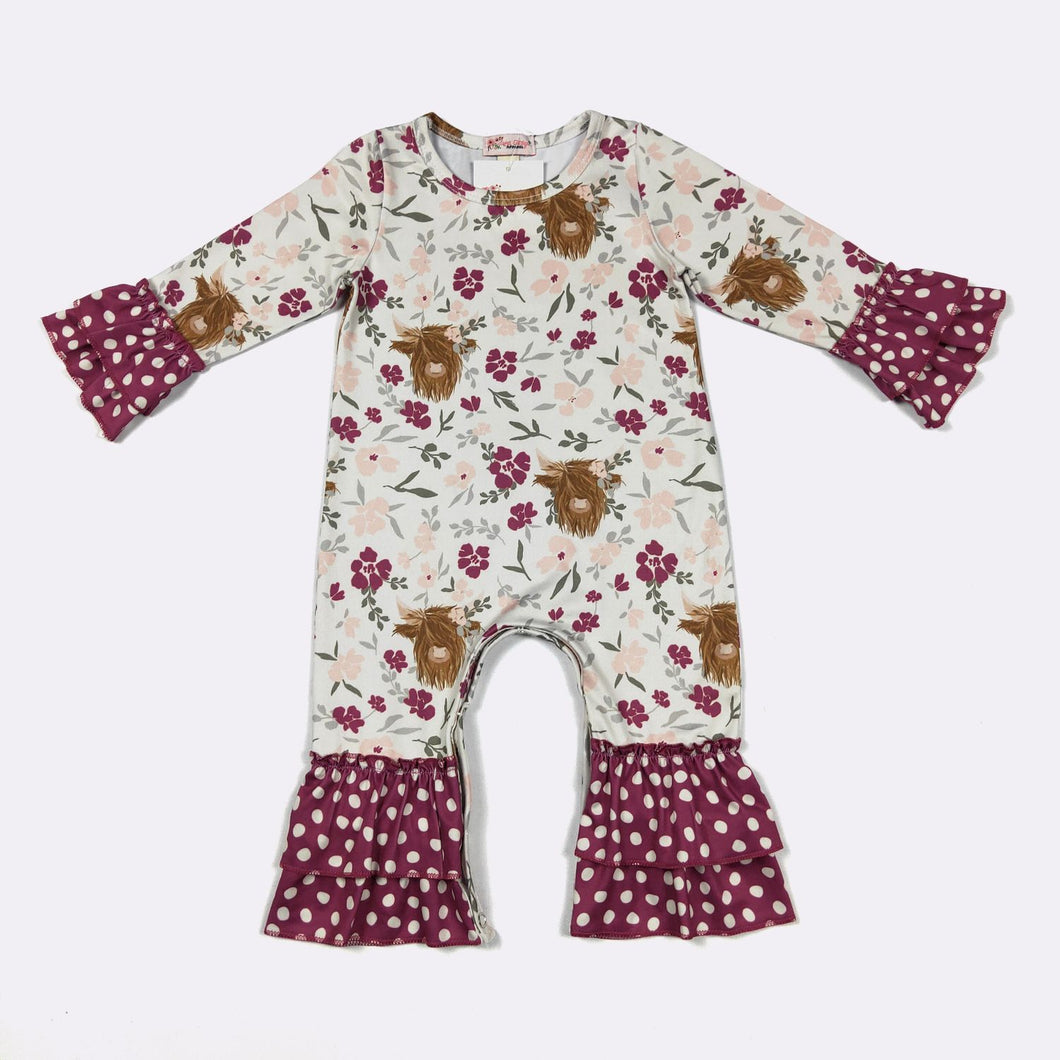 Plum Highland Romper