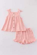 Load image into Gallery viewer, Pink Muslin Bows Shorts Set
