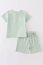 Load image into Gallery viewer, Sage Muslin B Shorts Set
