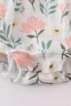 Load image into Gallery viewer, Muslin Floral Bubble romper
