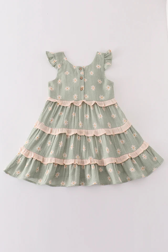 Sage Daisy Dress