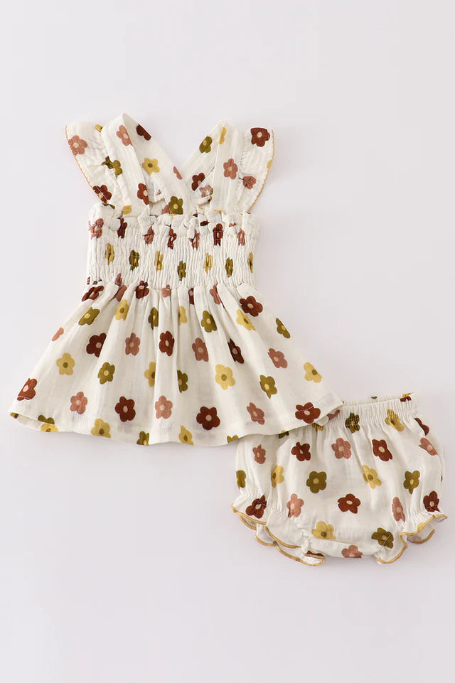 Floral Smocked Set